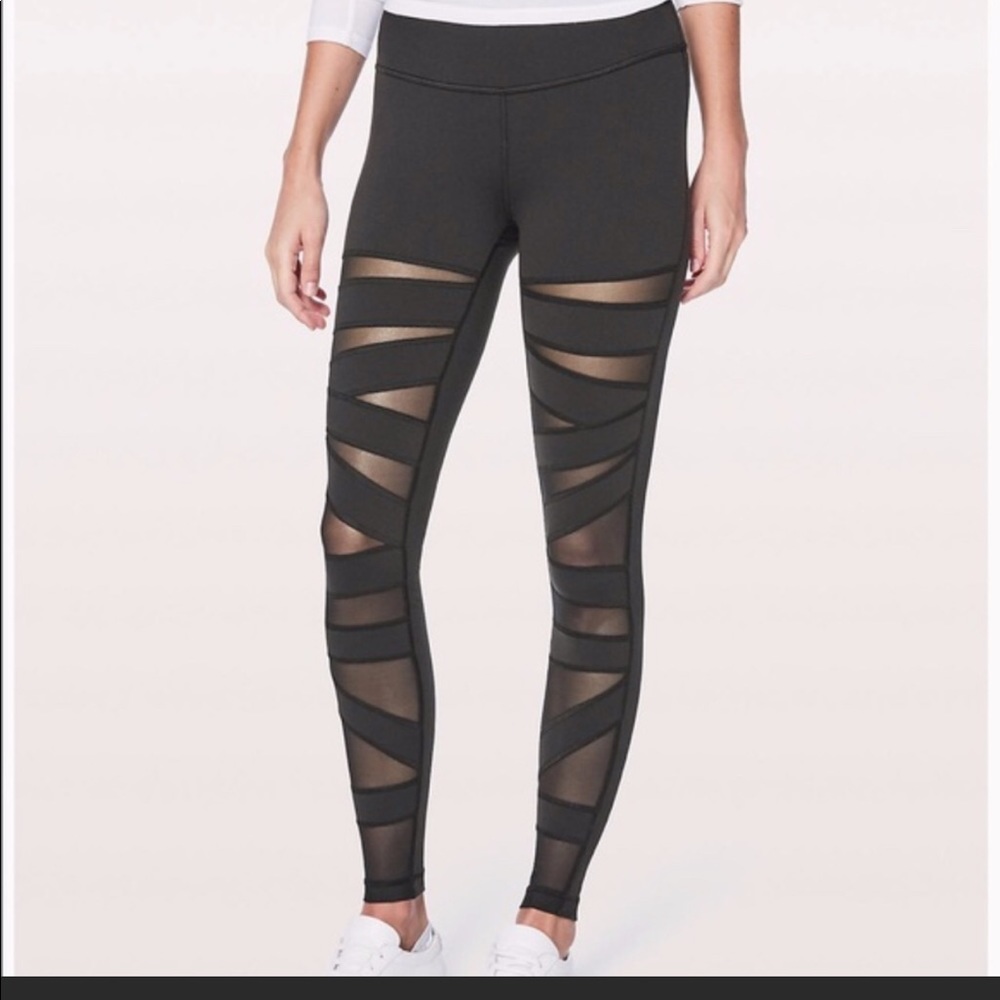 Lululemon Wunder Under Black - Mesh Front